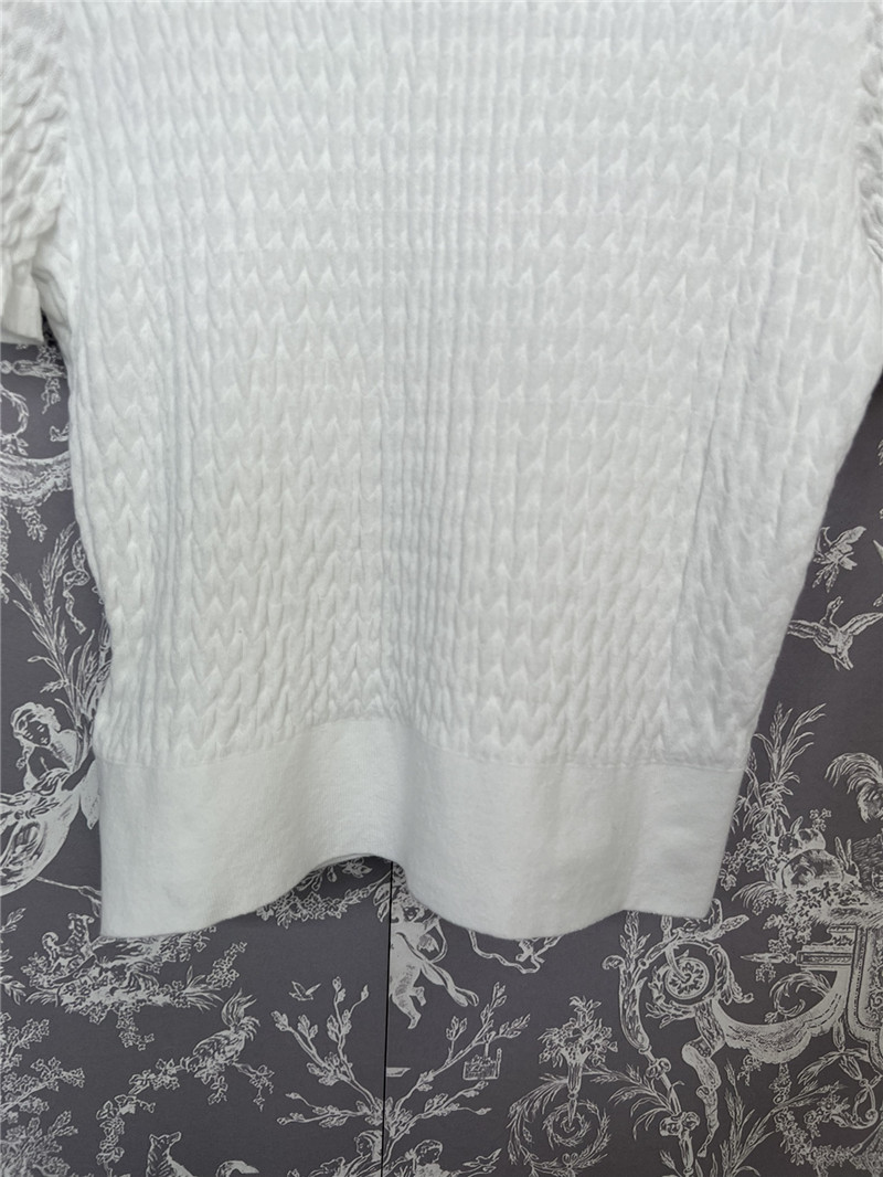 Ch**el lace collar short sleeve replica d&g clothing