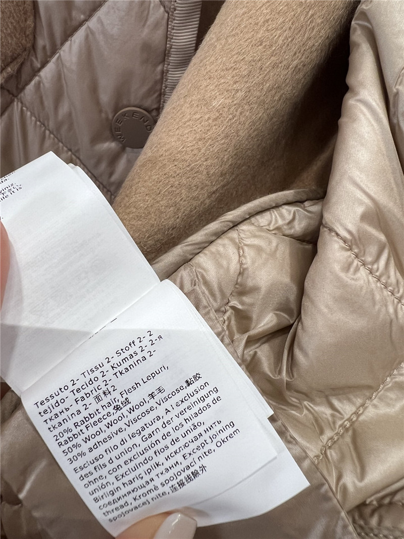 Vanitoo wool patchwork belt quilted coat replica clothes