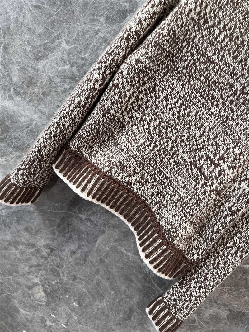 Moncler Brown Wool Blend Turtleneck Sweater