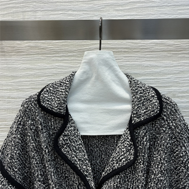D10r lapel knitted waist coat replica designer clothes