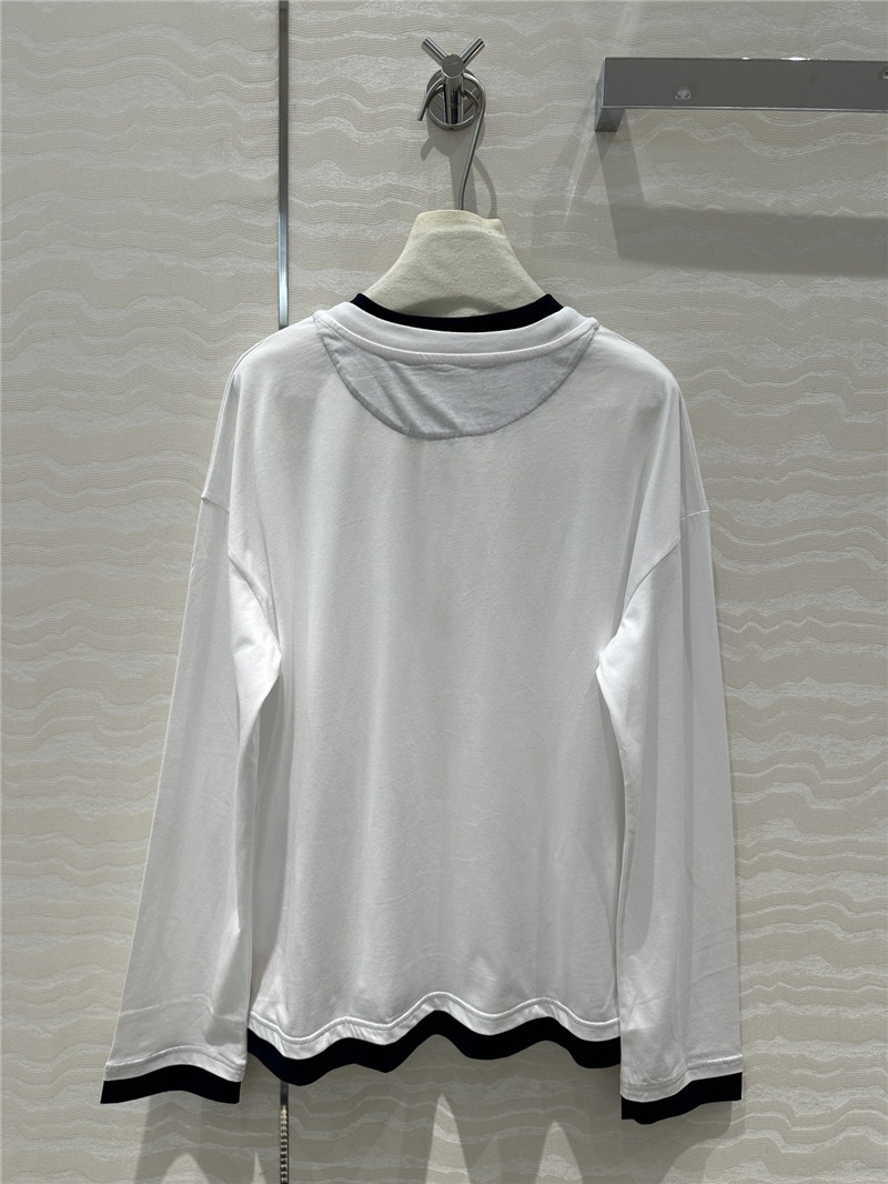M1um1u basic long-sleeved t-shirt replicas clothes