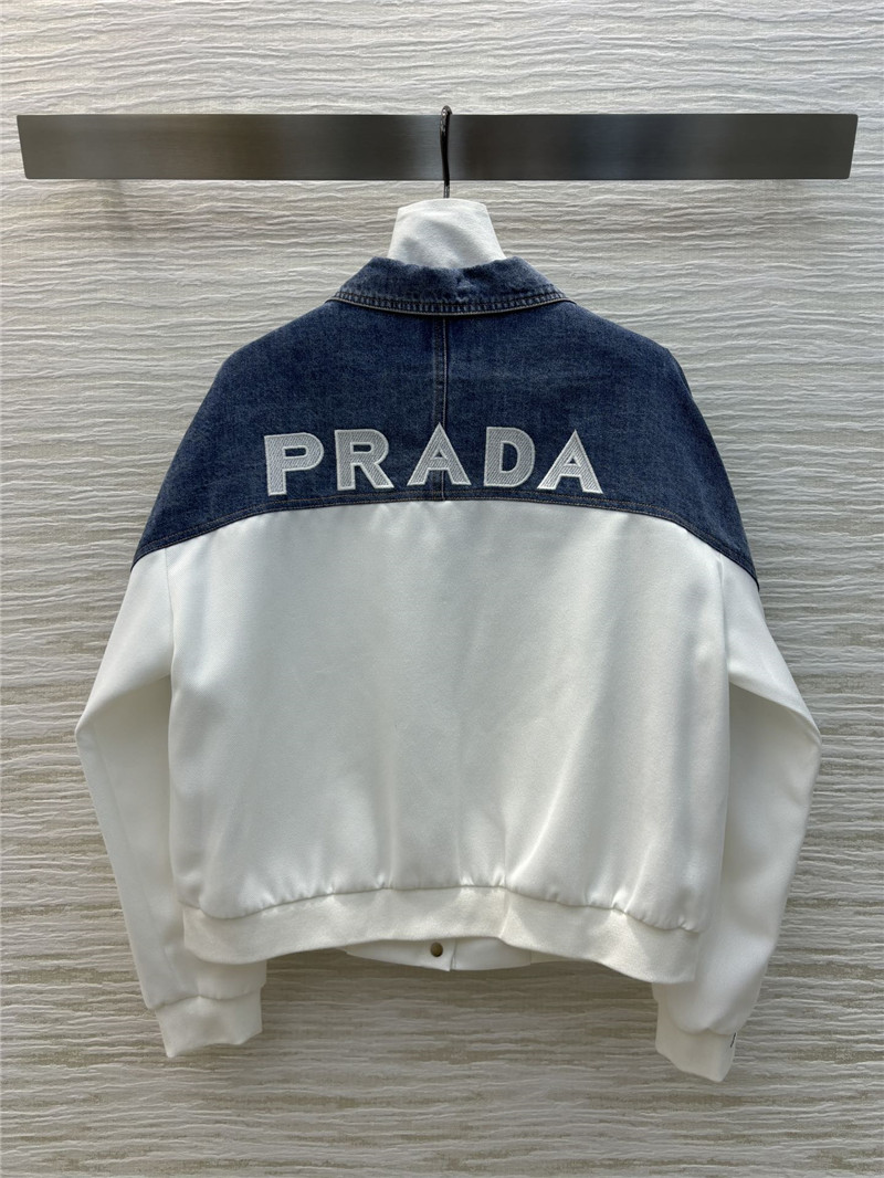 Pra*a lapel denim jacket replica d&g clothing