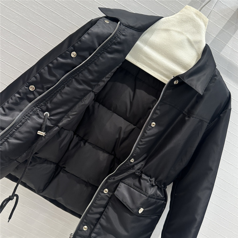 Pra*a lapel double pocket down jacket replica d&g clothing