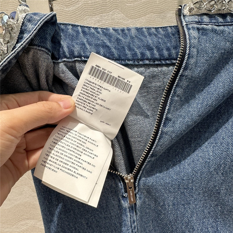 M1um1u beaded denim skirt replica d&g clothing