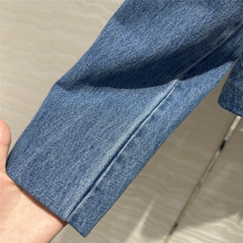 M1um1u beaded denim jacket replica designer clothes