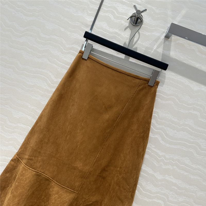 Pra*a suede long skirt replica d&g clothing