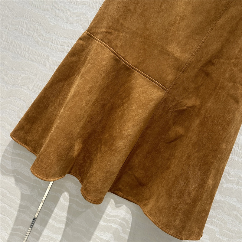 Pra*a suede long skirt replica d&g clothing