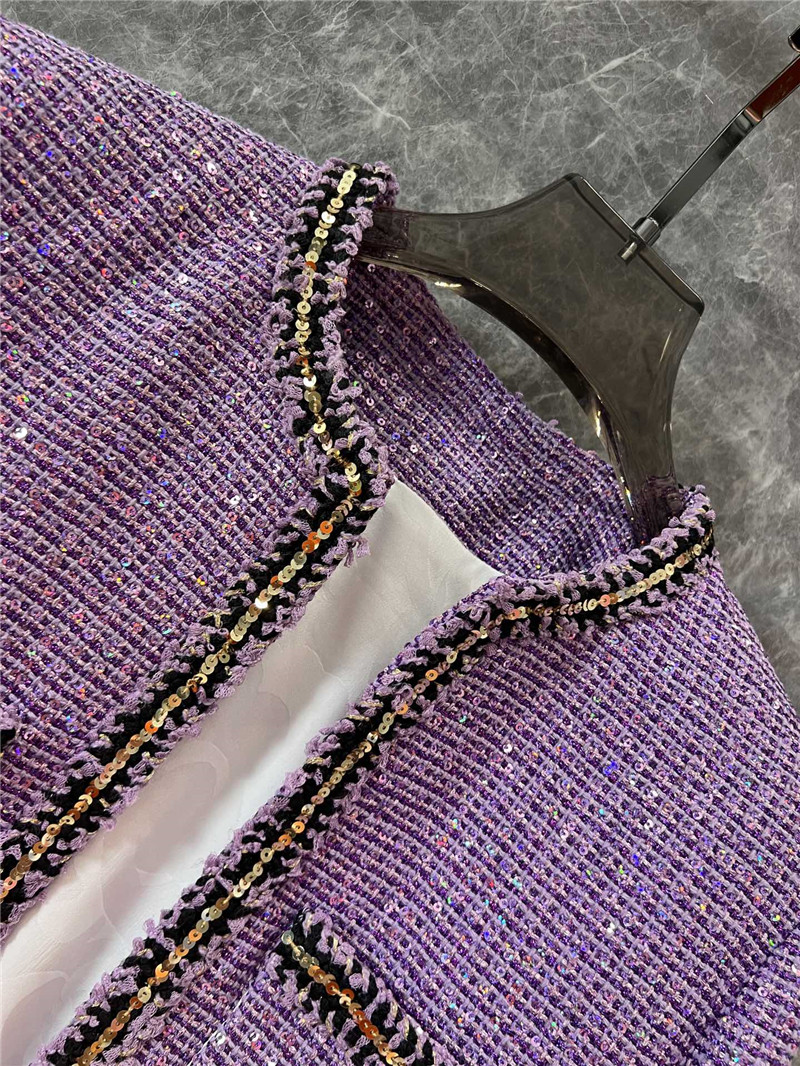 Ch**el sequined nylon jacket replica d&g clothing