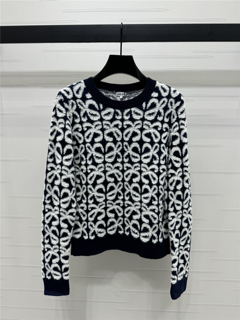 L0ew* anagram knit sweater black/white