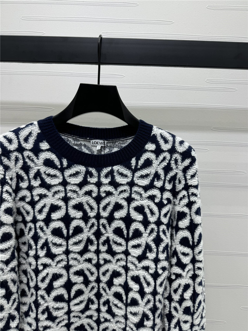 L0ew* anagram knit sweater black/white