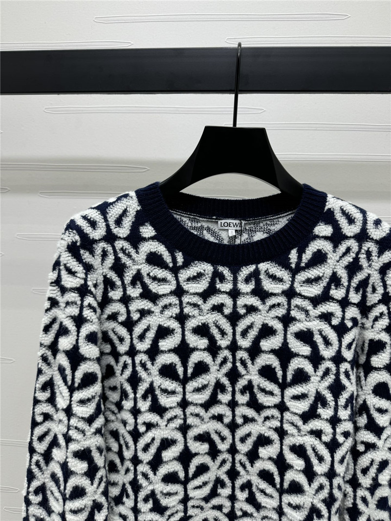 L0ew* anagram knit sweater black/white