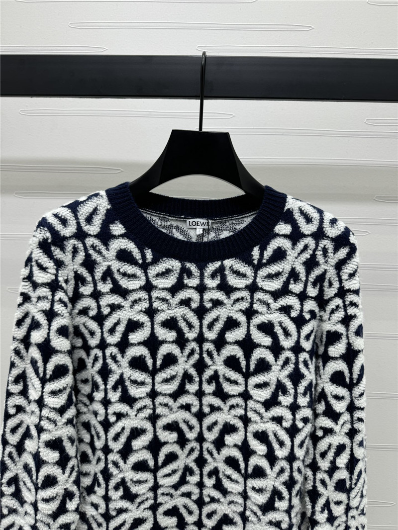 L0ew* anagram knit sweater black/white