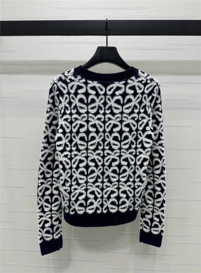 L0ew* anagram knit sweater black/white