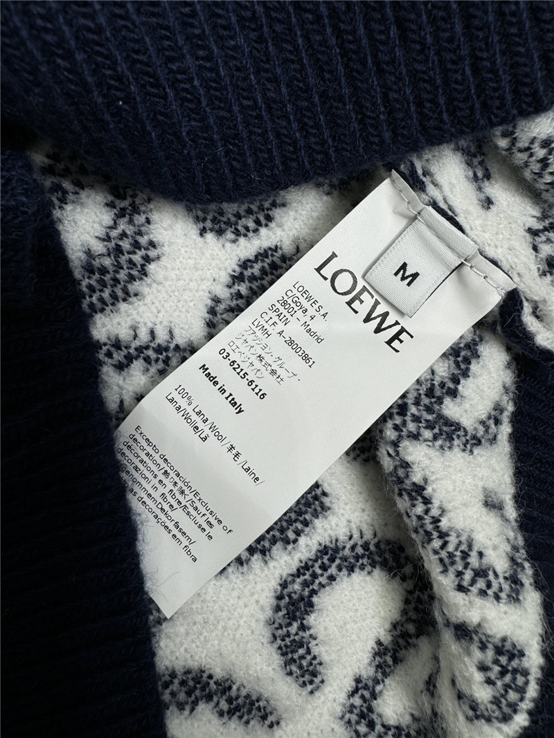 L0ew* anagram knit sweater black/white