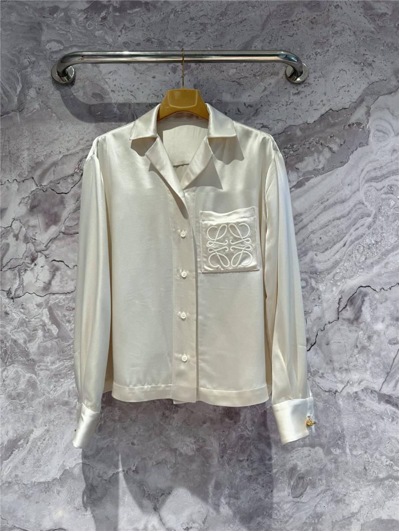 L0ew* acetate silk shirt cheap replica designer clothes