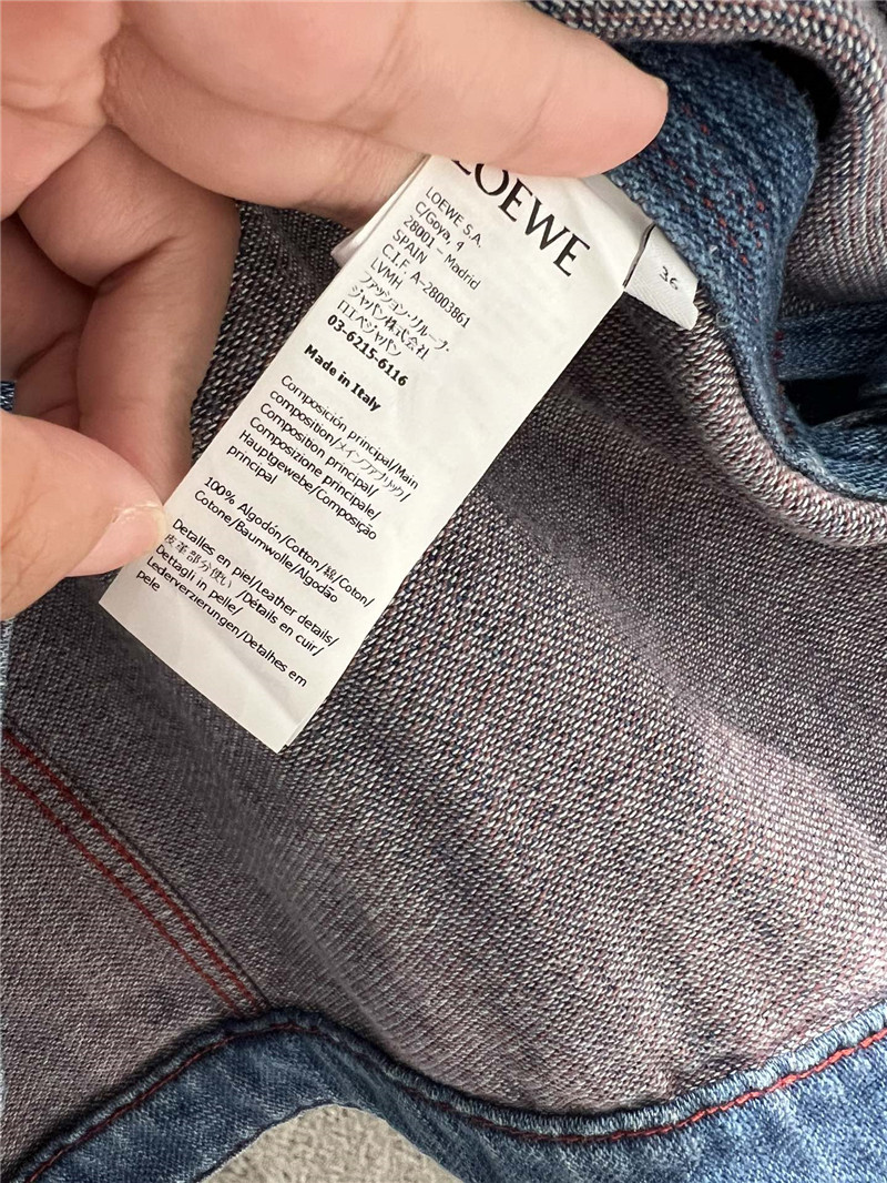 L0ew* leather denim jacket replica d&g clothing