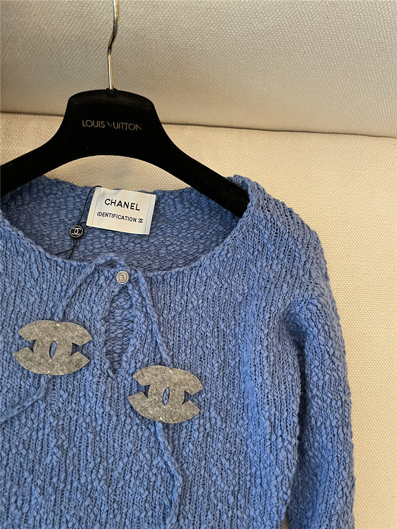 Ch**el tie rope knitted pullover in blue