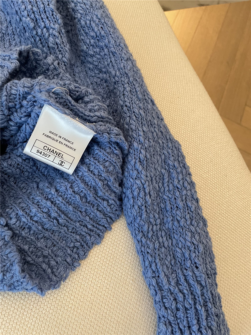 Ch**el tie rope knitted pullover in blue