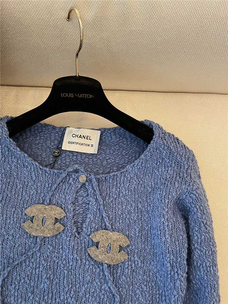 Ch**el tie rope knitted pullover in blue