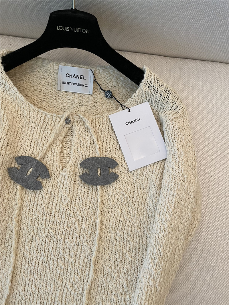 Ch**el tie rope knitted pullover in ivory