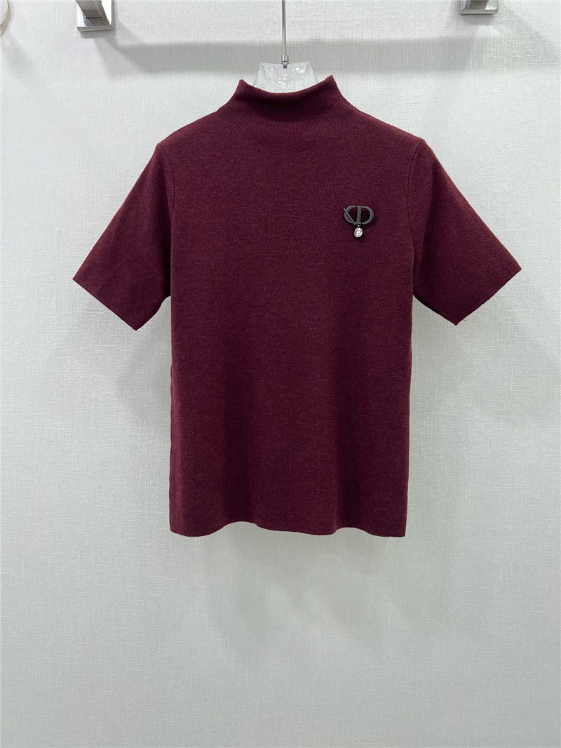 D10r knitted short-sleeved top replica d&g clothing