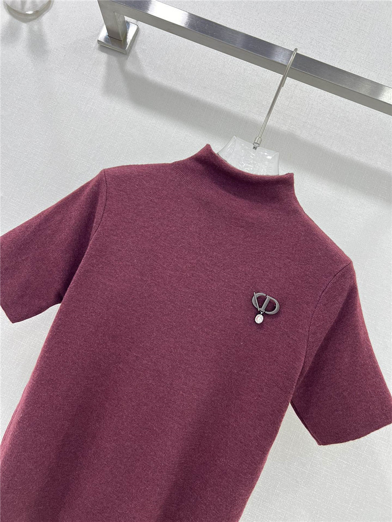 D10r knitted short-sleeved top replica d&g clothing