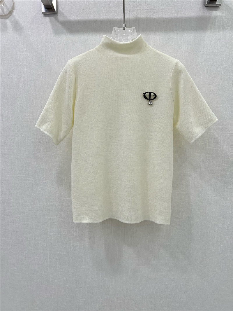 D10r knitted short-sleeved top replica d&g clothing