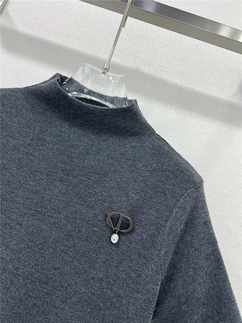 D10r knitted short-sleeved top replica d&g clothing