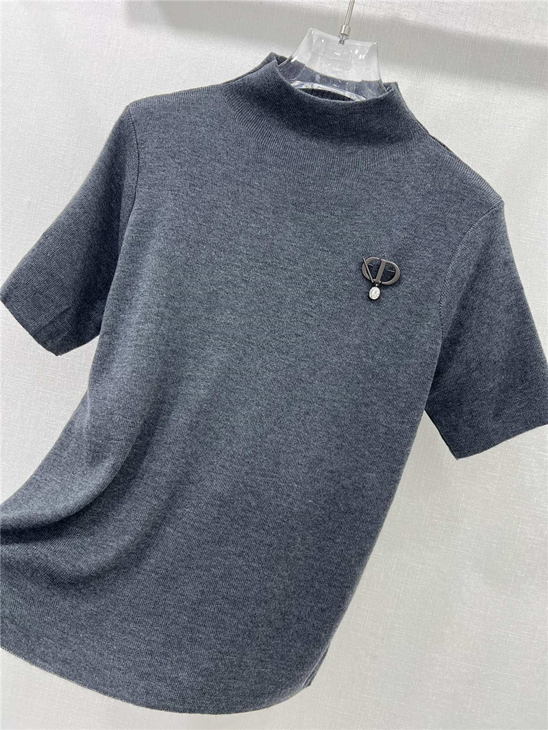 D10r knitted short-sleeved top replica d&g clothing