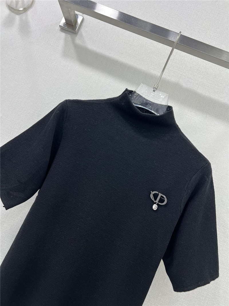 D10r knitted short-sleeved top replica d&g clothing