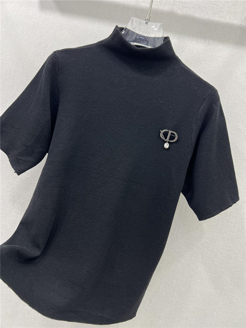 D10r knitted short-sleeved top replica d&g clothing