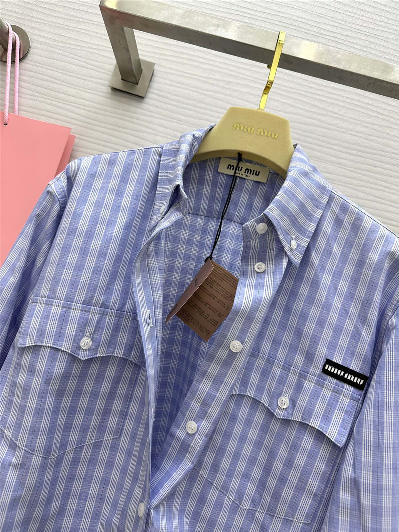 M1um1u british style pattern shirt replica clothing sites