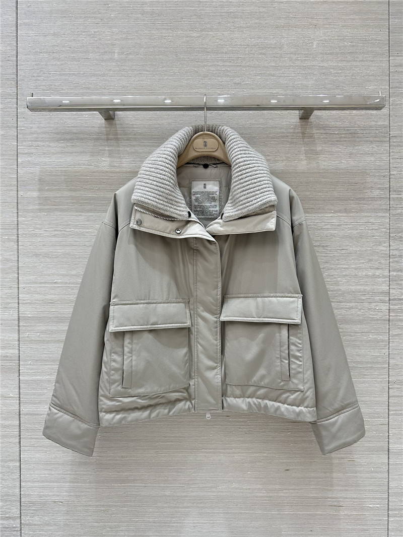 BC patchwork collar goose down jacket replica d&g clothing