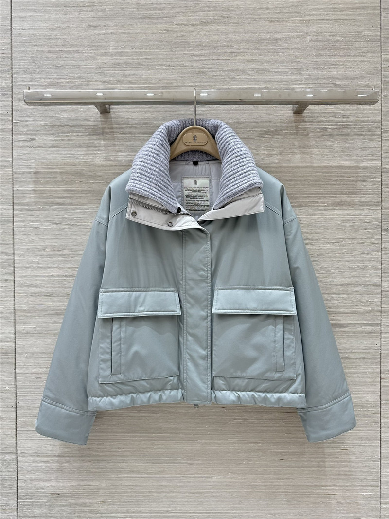 BC patchwork collar goose down jacket replica d&g clothing