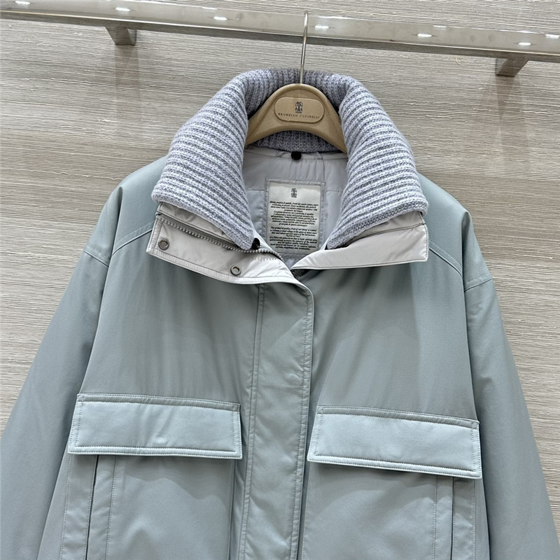 BC patchwork collar goose down jacket replica d&g clothing