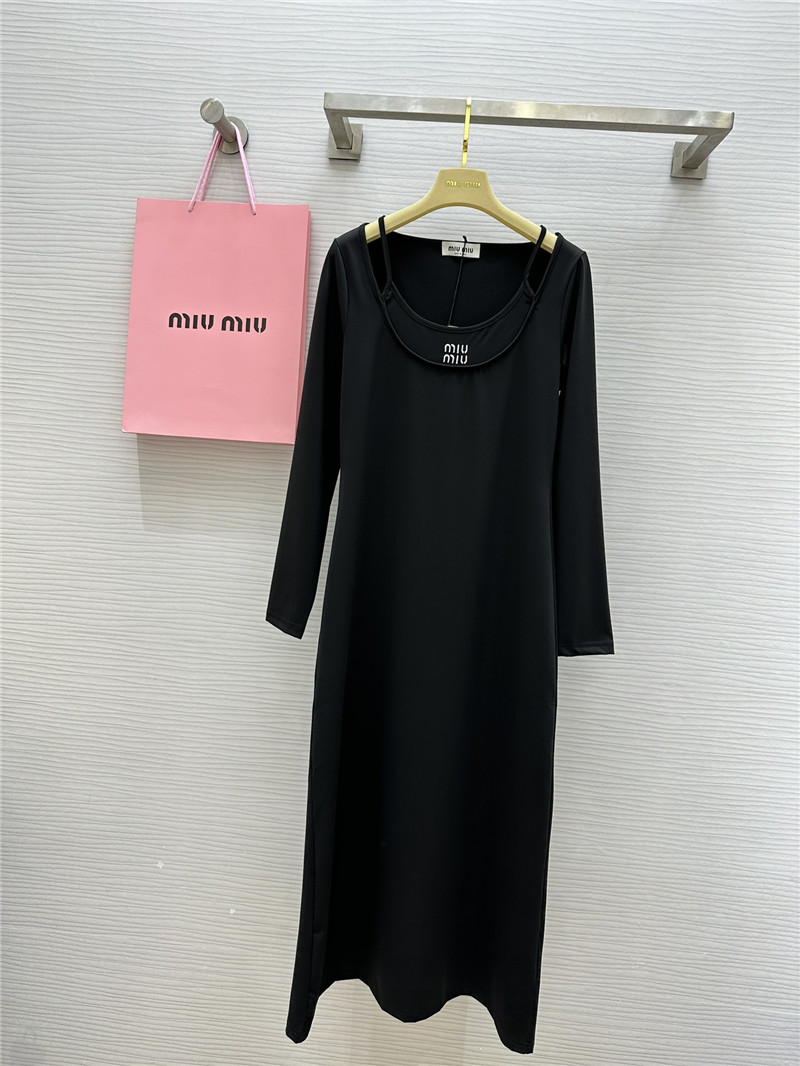 M1um1u long sleeve dress replica clothing sites