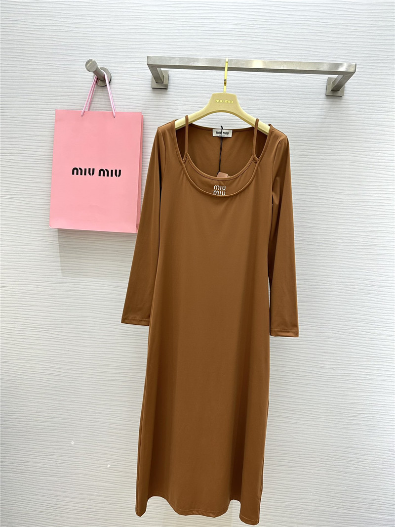 M1um1u long sleeve dress replica clothing sites