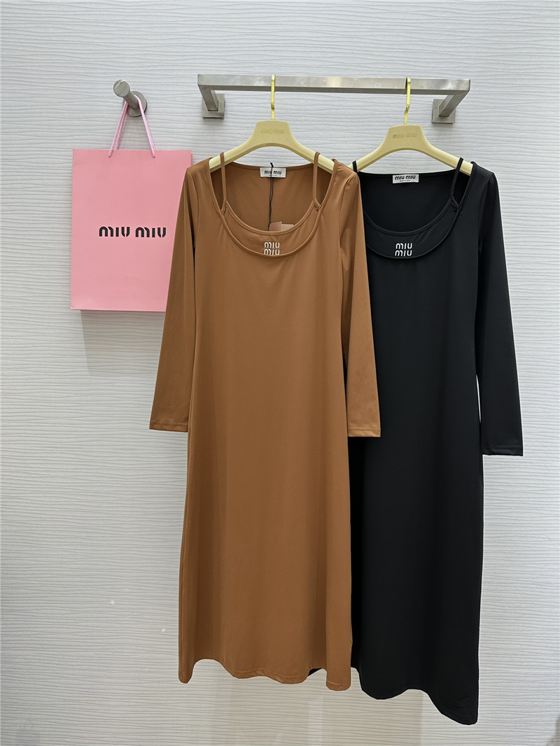 M1um1u long sleeve dress replica clothing sites