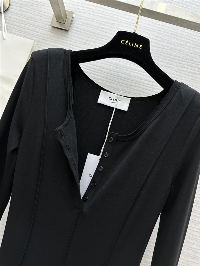 Ce1i*e long sleeve flared dress replica d&g clothing