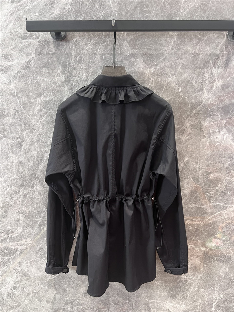 H**me5 slim waist zipper shirt jacket replica clothes