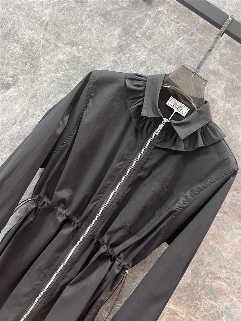 H**me5 slim waist zipper shirt jacket replica clothes