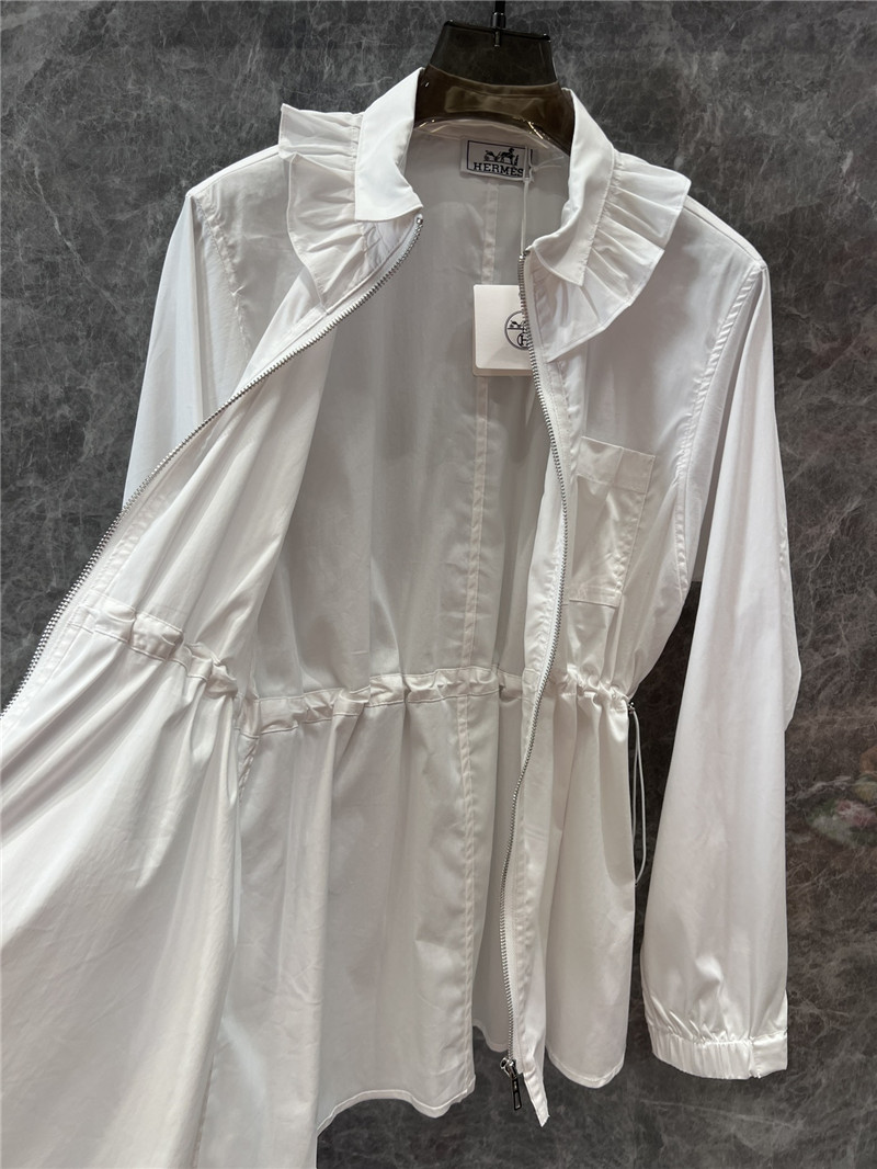 H**me5 slim waist zipper shirt jacket replica clothes