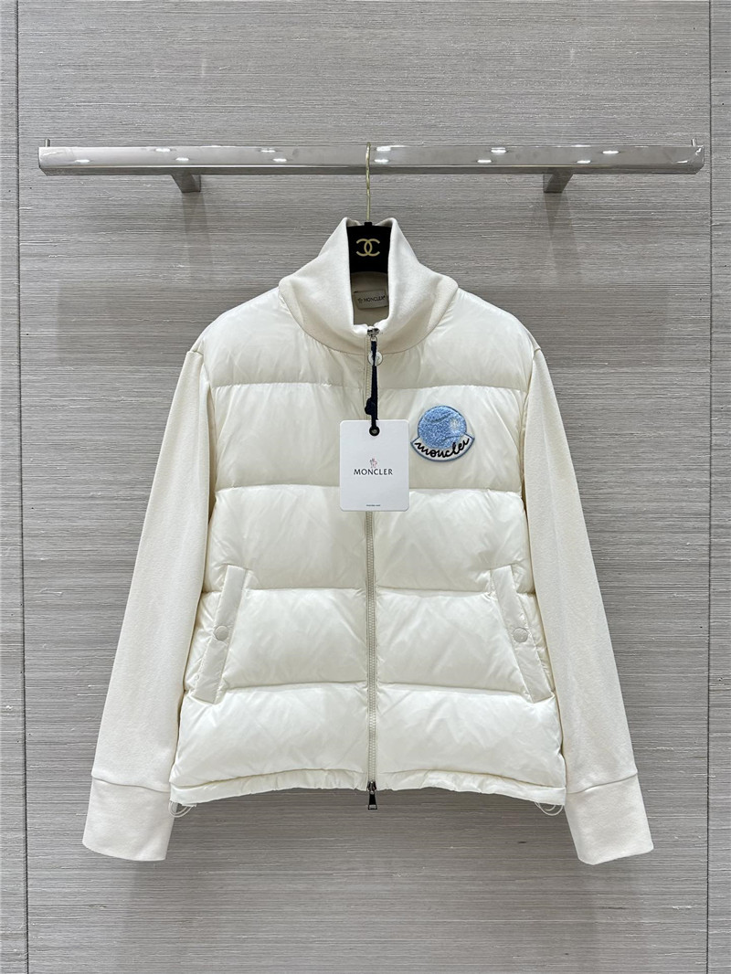 Moncler sweatshirt knitted patchwork down jacket replicas clothes