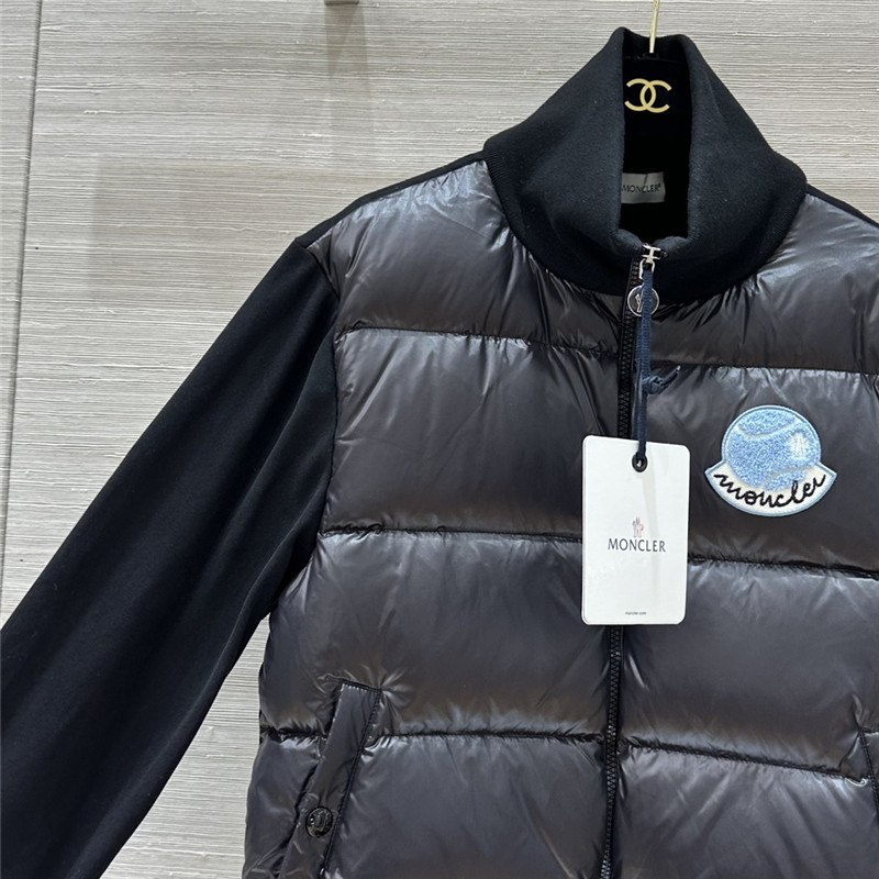 Moncler sweatshirt knitted patchwork down jacket replicas clothes