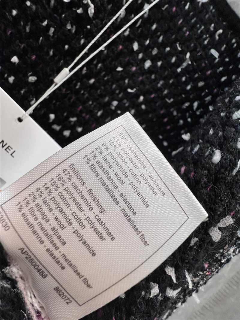 Ch**el tweed knitted cardigan small coat replica clothes