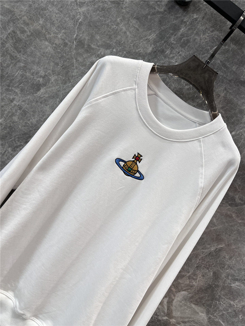 Vivienne Westwood Logo Crew Neck Sweatshirt White