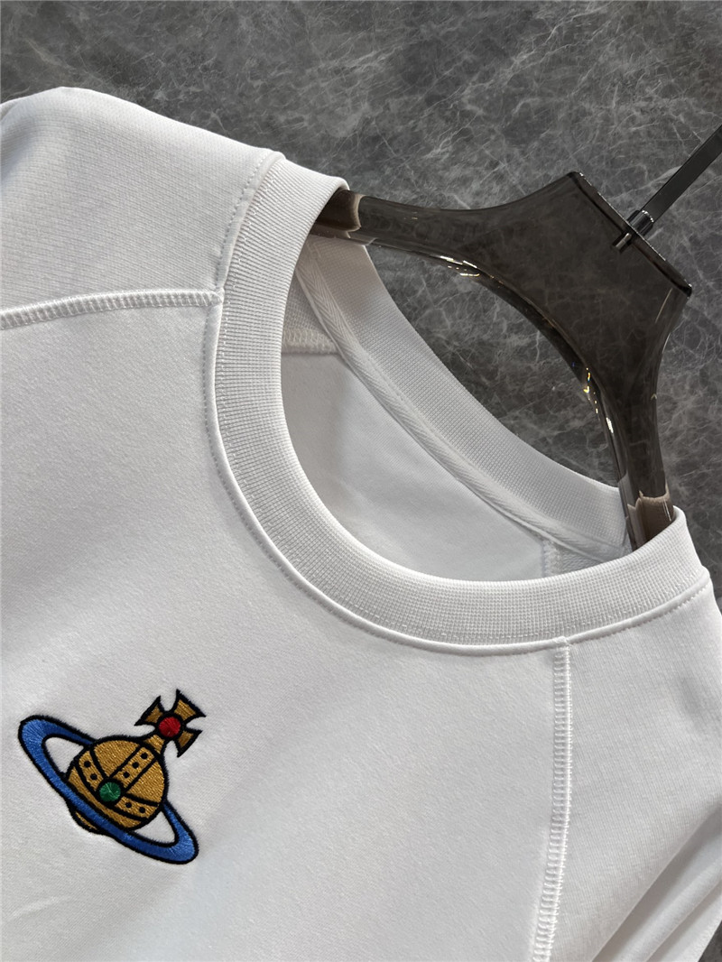 Vivienne Westwood Logo Crew Neck Sweatshirt White