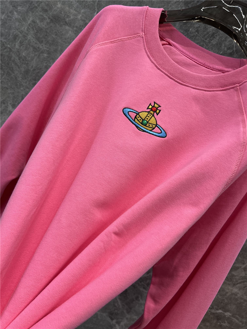 Vivienne Westwood Logo Crew Neck Sweatshirt Pink