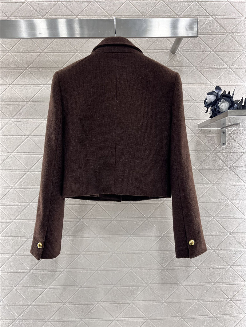 Ce1i*e lapel tweed jacket replica clothes
