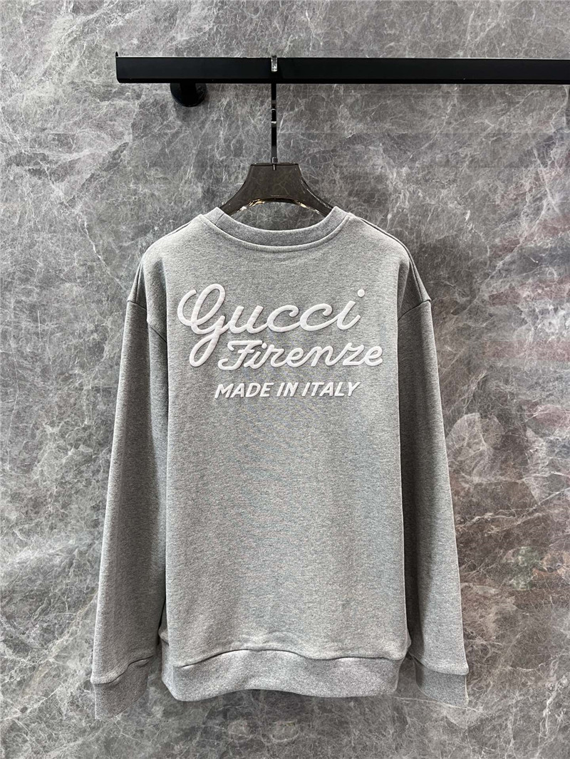 Gvc*1 logo-printed cotton sweatshirt grey